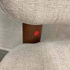 Open Box: Anton Dining Chair - Performance Yarn Dyed Linen Weave Alabaster, Burnt Wax