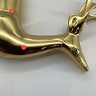 Open Box: Metal Reindeer Object, Standing - Brass