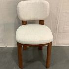 Open Box: Anton Dining Chair - Performance Yarn Dyed Linen Weave Alabaster, Burnt Wax