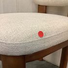 Open Box: Anton Dining Chair - Performance Yarn Dyed Linen Weave Alabaster, Burnt Wax