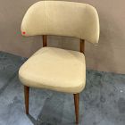 Open Box: Hyde Leather Dining Chair - Ludlow Leather Cumin, Cool Walnut