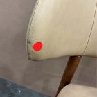 Open Box: Hyde Leather Dining Chair - Ludlow Leather Cumin, Cool Walnut