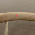 Open Box: Irvine Dining Chair (29") Ludlow Leather Sesame, Blonde