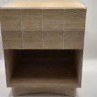 Open Box: Luisa Carved Open Nightstand (20") - Cerused White