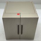 Open Box: Modern Fluted Jewelry Box, Cube 10"H - Champagne