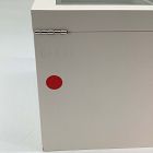 Open Box: Modern Fluted Jewelry Box, Grand (7.5"H) - White