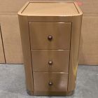 Open Box: Pierce &amp; Ward Lacquer Nighstand (16") - Rustic Gold