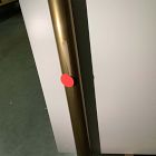 Open Box: Quinn Executive Desk (74") - Haze, Antique Brass