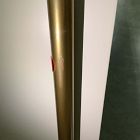 Open Box: Quinn Executive Desk (74") - Haze, Antique Brass