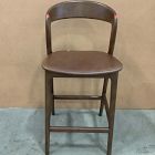 Open Box: Scooper Ash Wood Leather Counter Stool (38.75") - Sonoma Cocoa