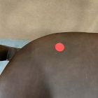 Open Box: Scooper Ash Wood Leather Counter Stool (38.75") - Sonoma Cocoa