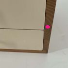 Open Box: Two-Tone Wood Jewelry Box, Double Drawer (7" x 7")