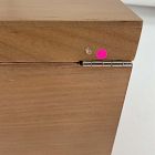 Open Box: Two-Tone Wood Jewelry Box, Double Drawer (7" x 7")