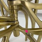 Open Box: Art Deco Metal Menorah - Antique Brass