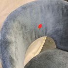 Open Box: Boerum Dining Chair - Performance Distressed Velvet Graphite, Burnt Wax