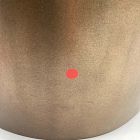 Open Box: Ciro Metal Standing Planter, Wide (14"D x 16"H) - White/Gold