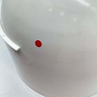 Open Box: Ciro Metal Standing Planter, Wide (14"D x 16"H) - White/Gold