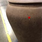 Open Box: Colin King Washed Ficonstone Planter, Large 22.4"D x 26"H - Sand