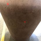 Open Box: Colin King Washed Ficonstone Planter, Large 22.4"D x 26"H - Sand