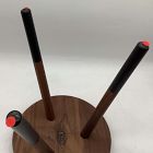 Open Box: Dining Stool - Walnut, Black