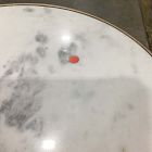 Open Box: Elwell Marble Side Table (16") - Vintage Brass