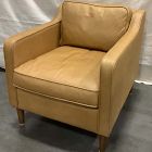 Open Box: Hamilton Leather Chair - Charme Leather Burnt Sienna, Almond