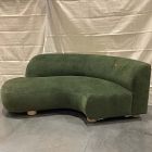 Open Box: Laurent Left-Arm Wedge Chaise - Performance Distressed Velvet Juniper, Blonde