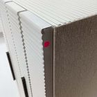 Open Box: Modern Fluted Jewelry Box, Grand (7.5"H) - White