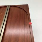 Open Box: Modern Shaped Jewelry Box, Cube (10"H) - Cool Walnut