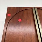 Open Box: Modern Shaped Jewelry Box, Cube (10"H) - Cool Walnut