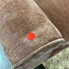 Open Box: Pierce &amp; Ward Channeled Sofa (92"W) - Performance Modern Chenille Burnt Umber, Cool Walnut