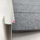 Open Box: Privacy &amp; Modesty Linen Side Screen (27"W x 17"H) - Light Gray