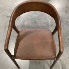 Open Box: Scooped Ash Wood Leather Dining Armchair - Sonoma Cocoa