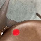 Open Box: Scooped Ash Wood Leather Dining Armchair - Sonoma Cocoa