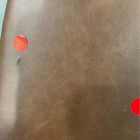 Open Box: Scooped Ash Wood Leather Dining Armchair - Sonoma Cocoa