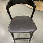 Open Box: Scooper Ash Wood Leather Bar Stool (30") - Sonoma Black