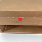 Open Box: Two-Tone Wood Jewelry Box, Double Drawer (7" x 7")