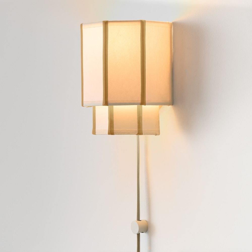 Emma Chamberlain Faceted Plug-In Sconce (7"), Set of 2