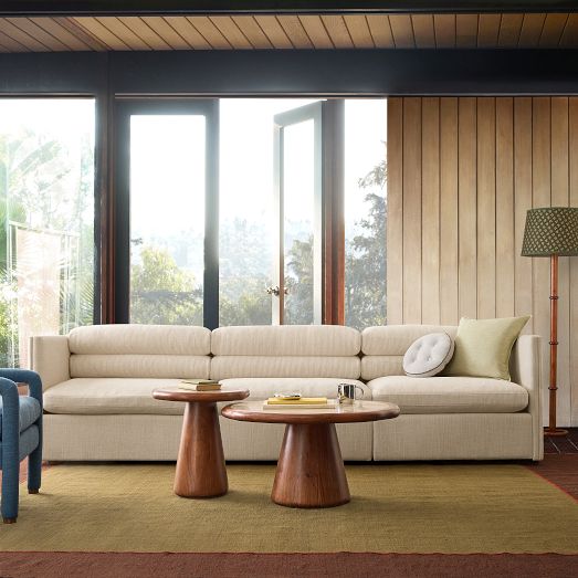 Emma Chamberlain Stacked Modular Sofa (75"-113") by West Elm