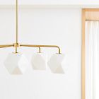 Sculptural 5-Light Faceted Chandelier