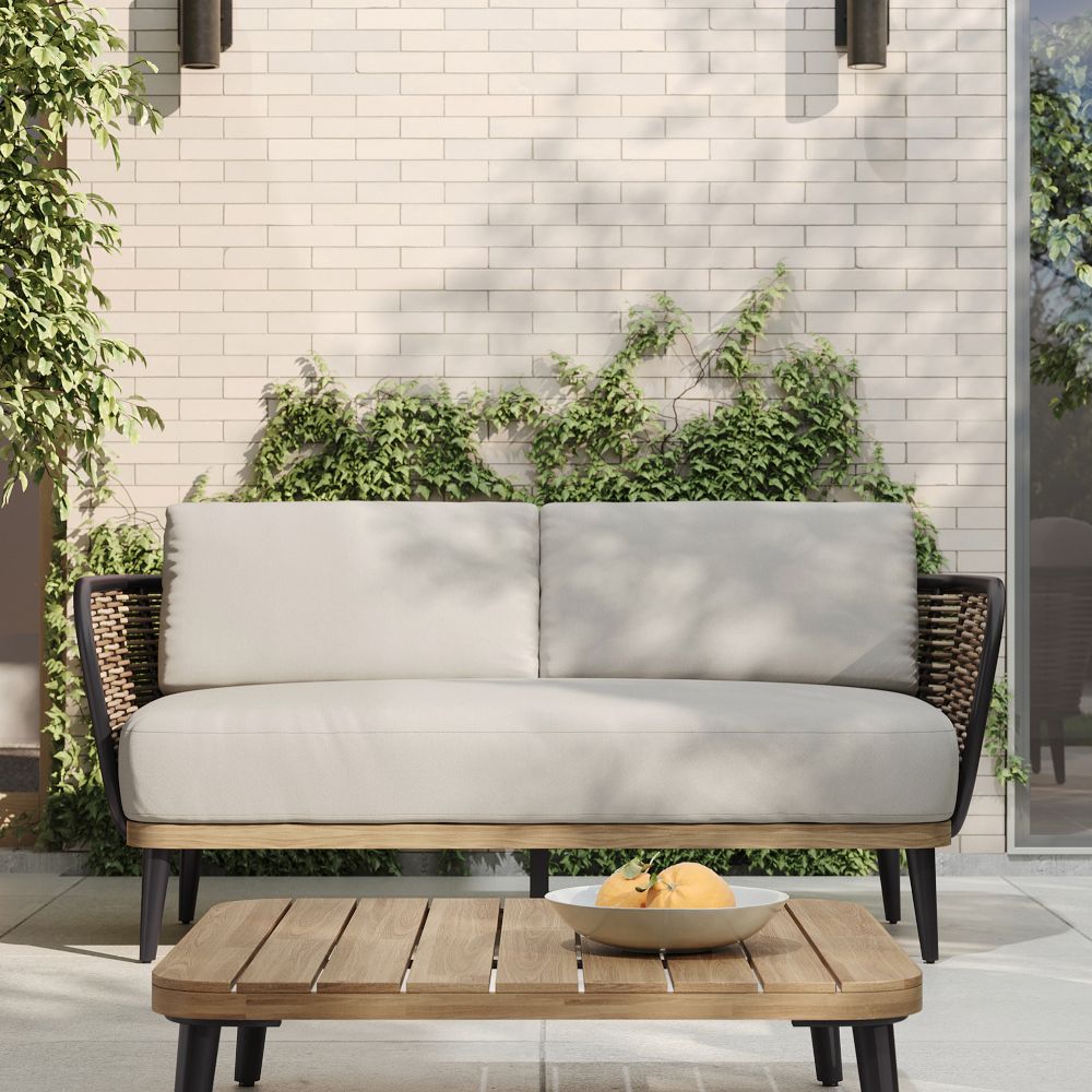 Oceanview Outdoor Loveseat (60") by West Elm