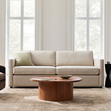 West elm ウエストエルム スエード調ソファ☆1人掛け West Elm Crosby Sectional Sofa - AptDeco