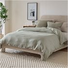 European Flax Linen Pom Pom Duvet Cover &amp; Shams