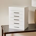 Open Box: Mid-Century Jewelry Box, Tower (13.5"H) - White