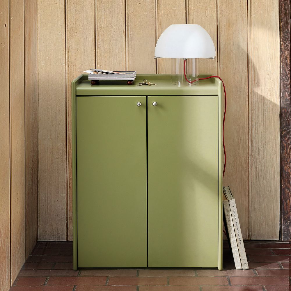 Emma Chamberlain Lacquer Wrapped Storage Cabinet (26") by West Elm