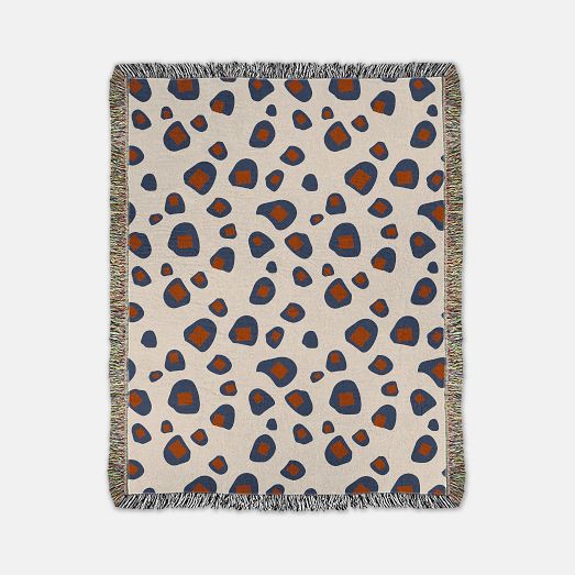 Karbon Market Cotton Panther Throw by West Elm