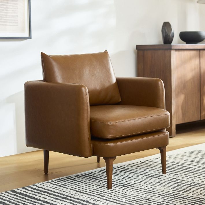 Auburn Leather Chair – Modern Comfort | West Elm