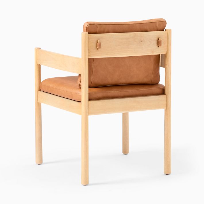 Halsey Leather Dining Arm Chair | West Elm