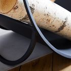 Graphic Metal Fireplace Firewood Holder