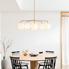 Sculptural 5-Light Faceted Chandelier